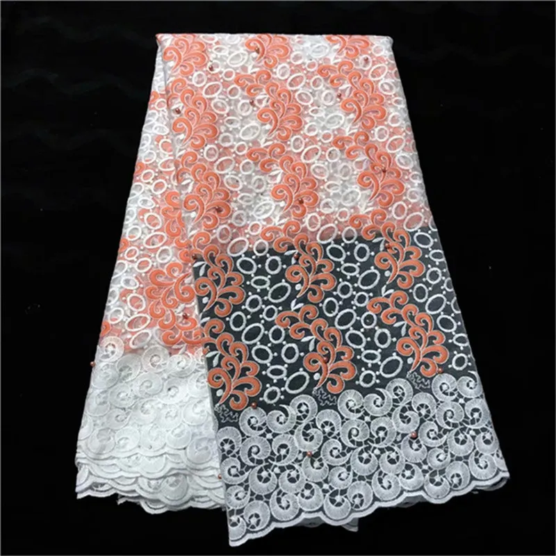 Последние нигерийские бусины камни белые желтые шнурки ткани высокого качества