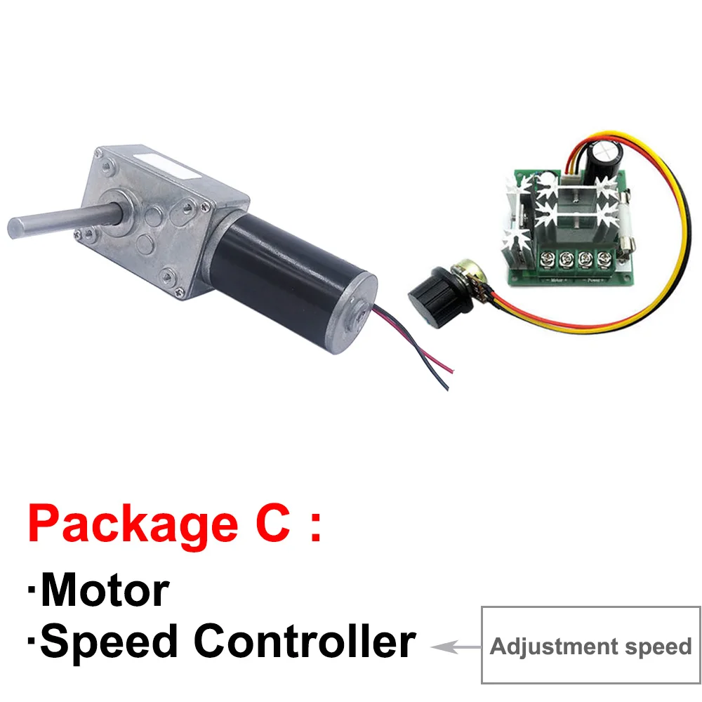 Мотор-редуктор с высоким крутящим моментом 12 В 24 вал двигателя постоянного тока
