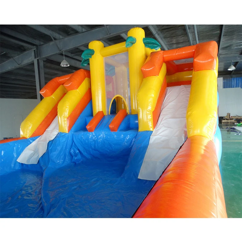 Надувная водная горка из ПВХ гигантский бассейн для детей|giant inflatable water slide|giant