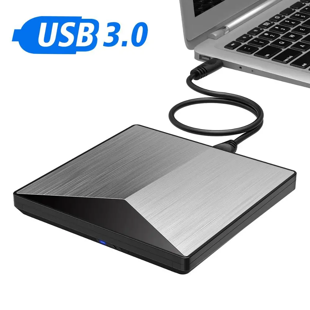 USB 3 0 портативный CD DVD / RW диск тонкий DVD/CD ROM перезаписывающая горелка для ноутбука