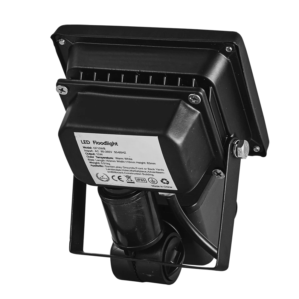 5 шт. GERUITE прожектор с датчиком 10 Вт 700LM IP65 AC 85 265V 120 градусов рефлектор индукции