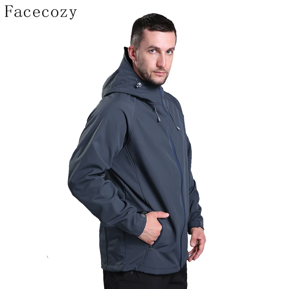 Куртка Facecozy Мужская и женская осенняя зимняя Спортивная флисовая с защитой от