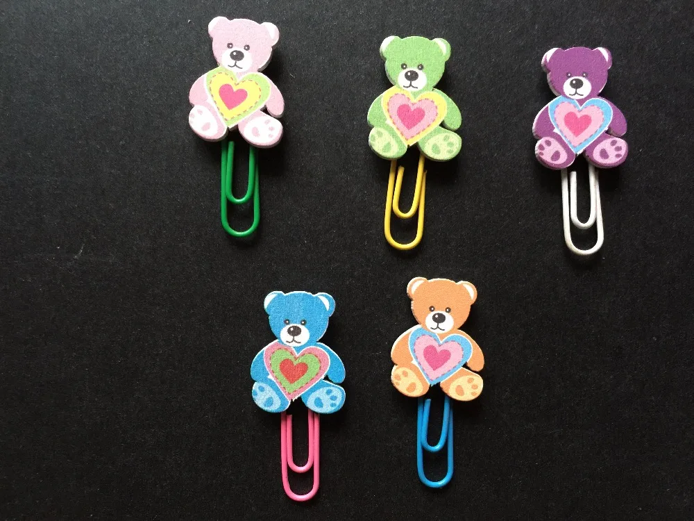 Красивые металлические зажимы для бумаги с гальваническим покрытием в виде