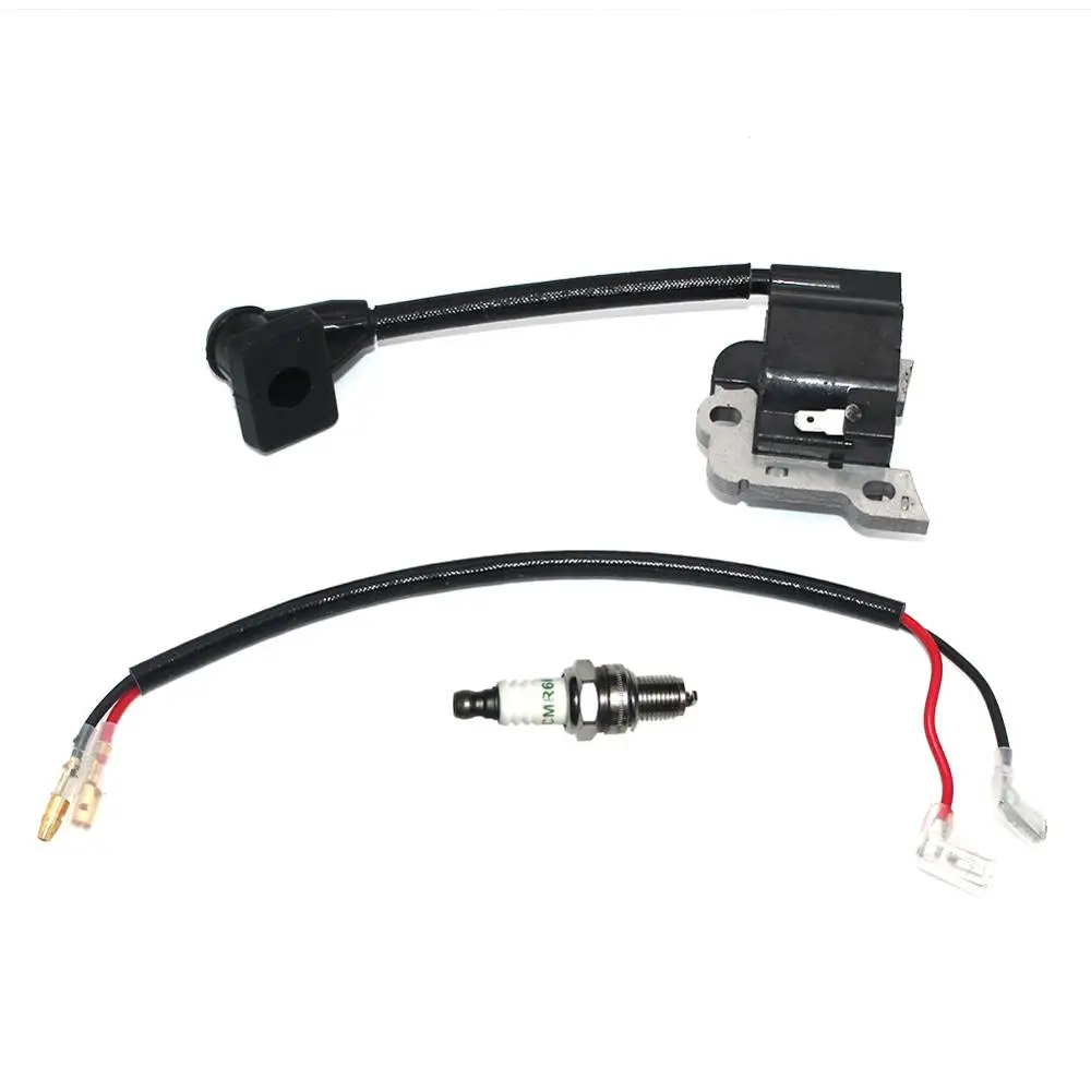 Катушка в сборе с свечой зажигания CMR6H для Honda GX35 GX35NT HHT35S детали кусторезов #30500 Z0Z
