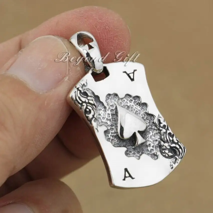 Модная бирка из стерлингового серебра 925 пробы кулон с пиками ювелирные изделия в