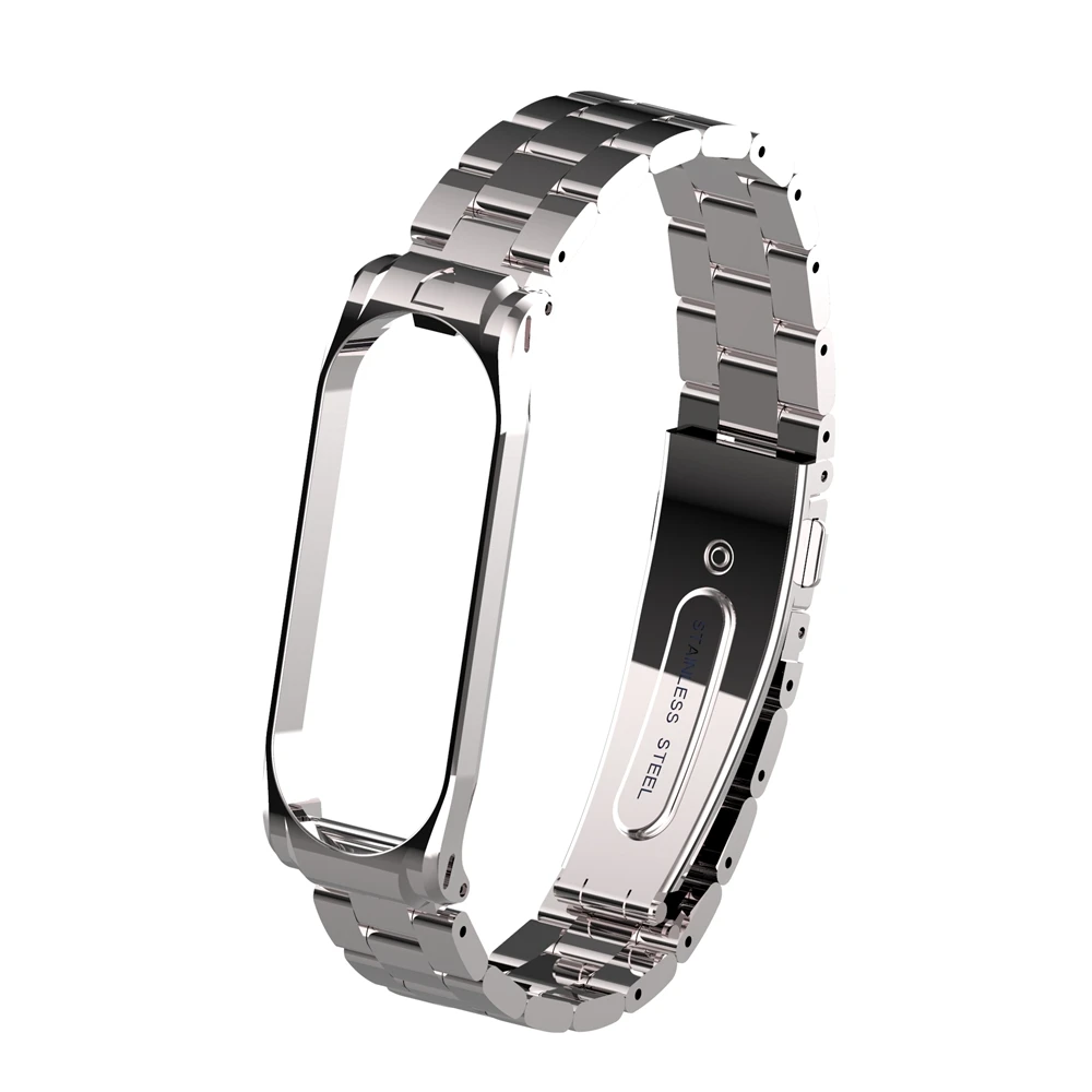 Металлический ремешок mi Band 4 для Xiaomi mi Band 4, умный Браслет, роскошный браслет из нержавеющей стали, ремешок для mi Band 4, сменный
