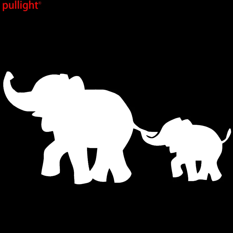 8*18 см наклейка с надписью Мама и ребенок тёплый Счастливый слон на автомобиль для