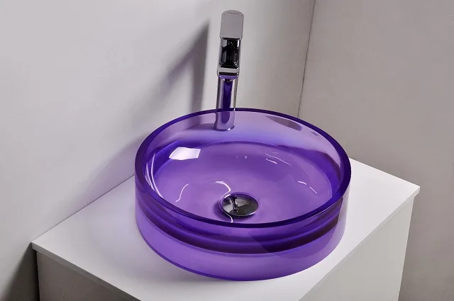 Цветная акриловая раковина для ванной комнаты круглая раковины 38245|sink deep|sink benchsink