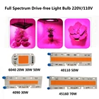 Фитолампа светодиодсветодиодный полного спектра для выращивания растений, 20305070 Вт, 110 В, 220 В