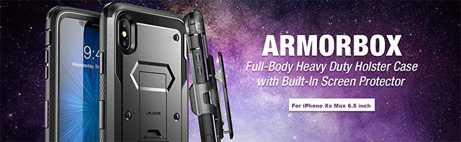 Для iphone Xs Max Чехол i-Blason Armorbox полный корпус сверхмощный ударопрочный чехол со встроенной защитой экрана и подставкой