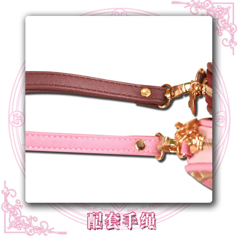 Короткий кошелек Sakura Cardcaptor Sakura Kinomoto с рисунком из мультфильма, кожаный женский кошелек для монет на молнии, сумка для денег в подарок