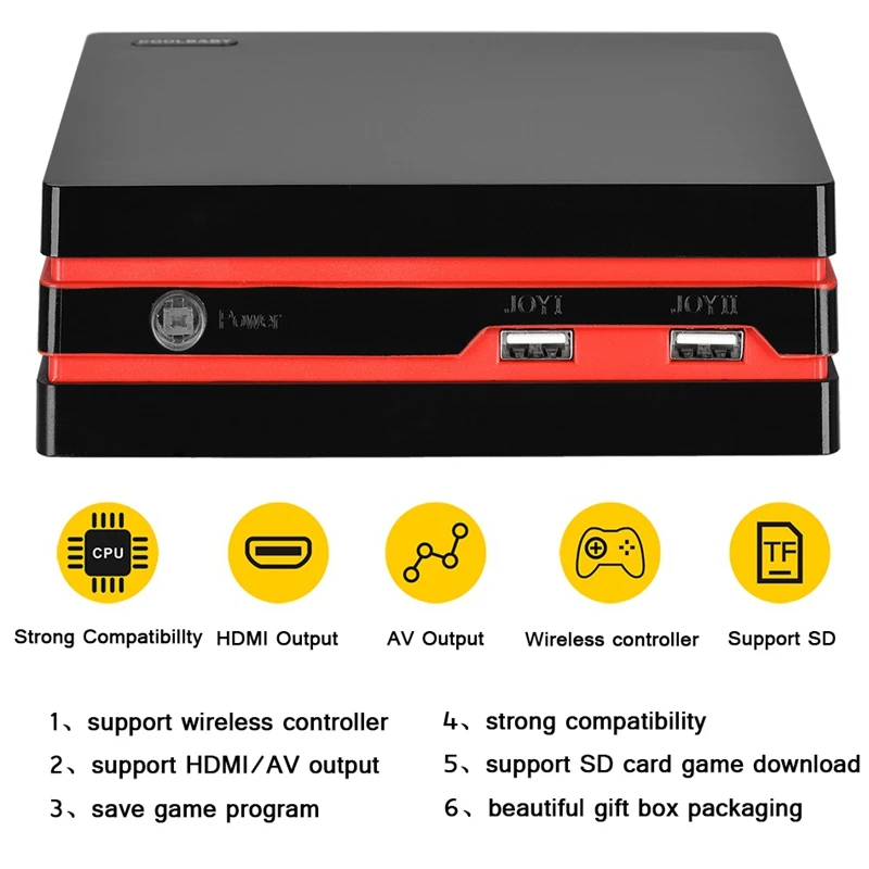 Coolbaby Rs 93 Hdmi/Av видео игровая консоль 64 бит Поддержка 4 к выход Ретро 600 классические