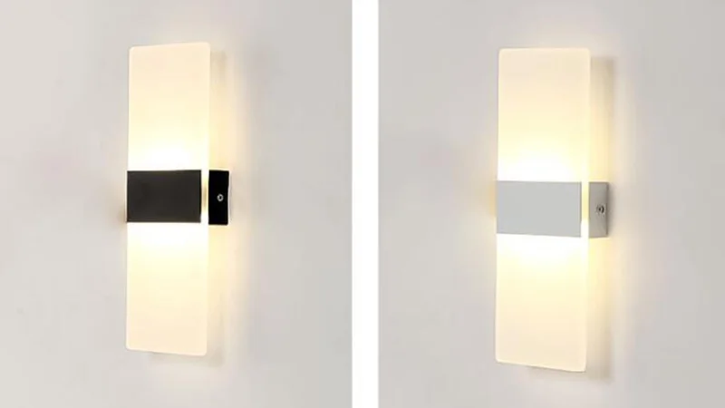 Современная акриловая настенная лампа бра для спальни ванной светильник