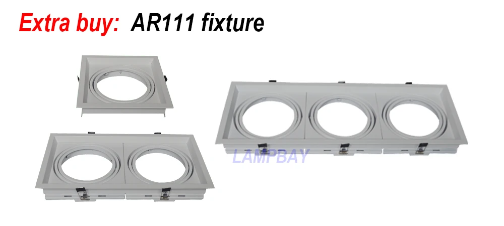 (4 Упак.) Бесплатная доставка LED AR111 COB Отражатель 7W G53 12V 770LM замена до 50W лампочка с