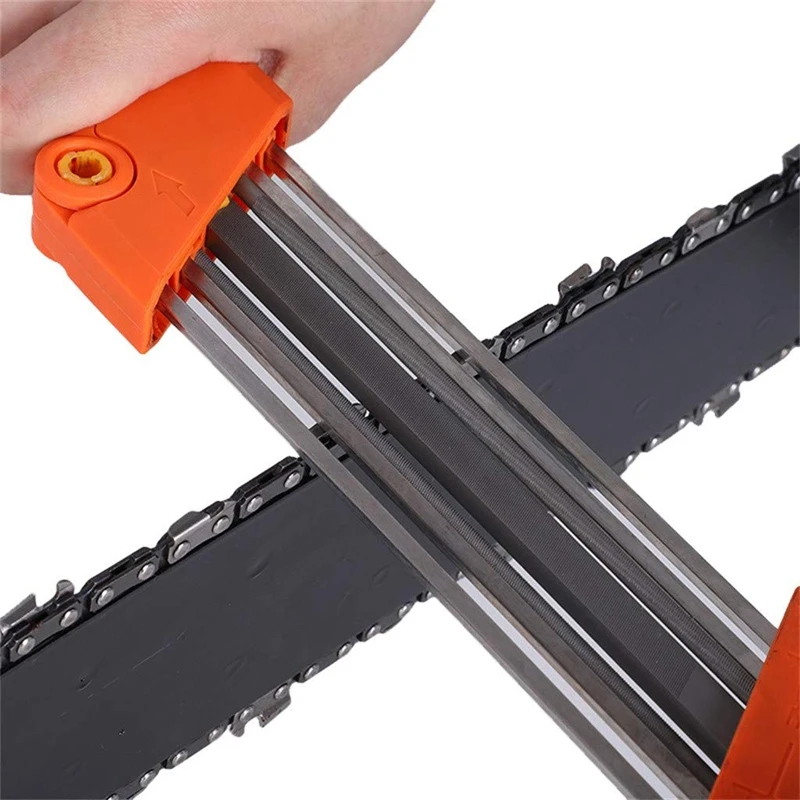 Manual Chainsaw Saw Chain Sharpener 5/32P 4.0Mm Replacement Grinding Tool Fast-Sharpening Sharp Filing Guide (Ora | Инструменты