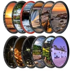 Фильтр для объектива камеры KnightX FLD UV CPL ND2 ND4 ND8 Star gnd для canon sony nikon 49 мм 52 мм 55 мм 58 мм 67 мм 72 мм 77 мм фотография