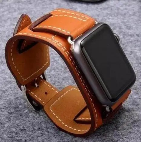 Серия 5 4 версия 1 2 3 ремешок из натуральной кожи для наручных часов Apple Watch версии