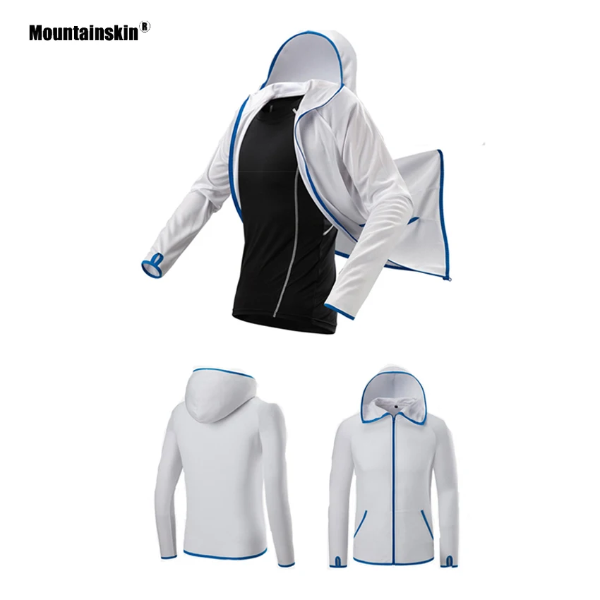 Мужская быстросохнущая куртка Mountainskin Водонепроницаемая дышащая с защитой от УФ