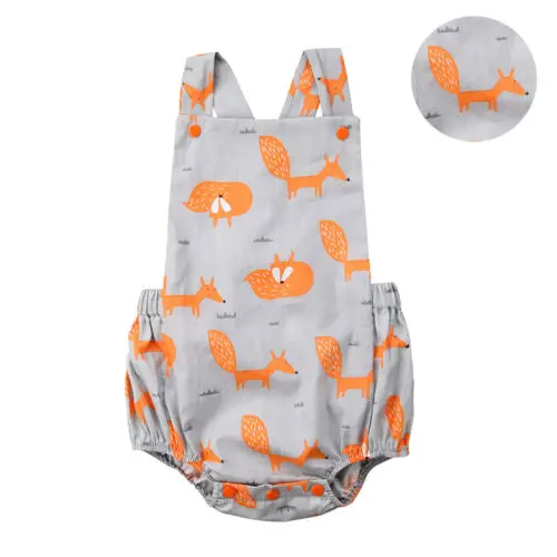 2019 New Summer Cute Baby Girl Boy Romper Sleeveless Backless Clothes Newborn Toddler One-Pieces Sunsuit Outfits Pudcoco | Детская