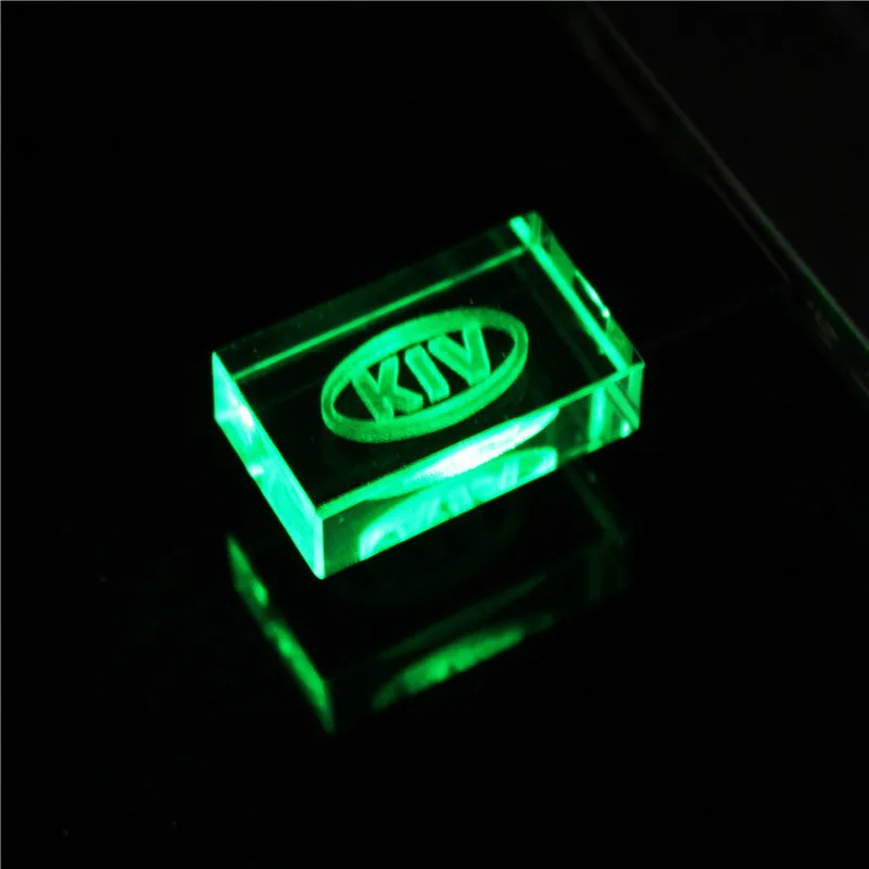 Зеленый USB2.0 O K IA металл+ стекло ключ модель автомобиля Флешка usb2.0 4 ГБ 8 ГБ 16 ГБ 32 ГБ флеш-накопитель USB флеш-накопитель подарок флешка - Цвет: Зеленый