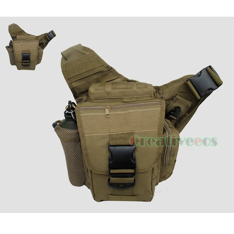 2018 Для мужчин Военно бутылка воды нейлон плеча Saddle Bag Путешествия Crossbody Камера