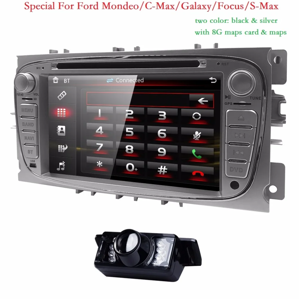 Двойной 2 Din Автомобильный dvd плеер GPS Navi для Ford Focus Mondeo Galaxy 3G аудио Радио стерео