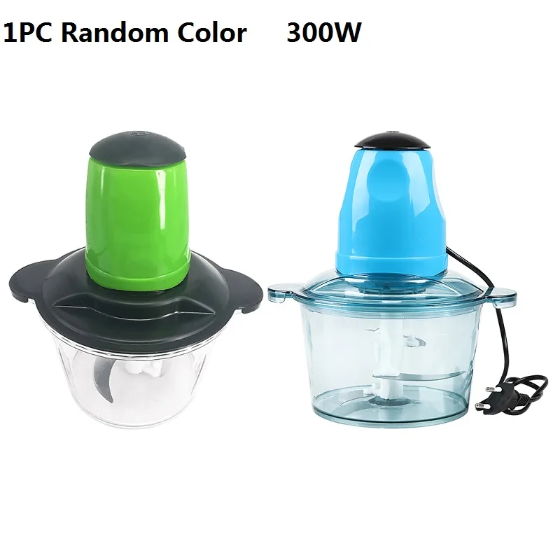 300W random color Кухонный Электрический кухонный комбайн, измельчитель, измельчитель, мясорубка, многофункциональный бытовой кухонный комбайн, кухонный блендер - Цвет: 300W random color