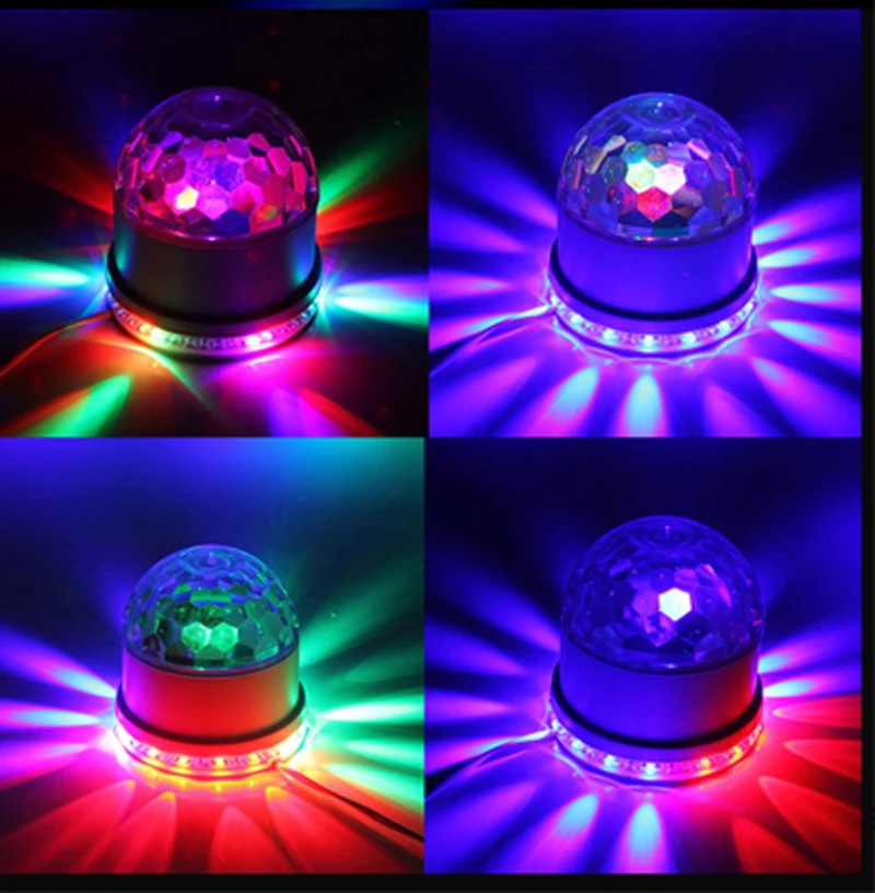 3 Вт светодиодный шар DJ клуб диско KTV вечерние RGB Кристальный прожектор сценический светильник
