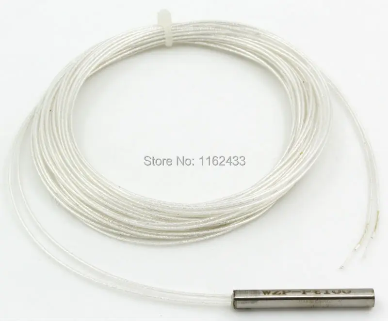 Водонепроницаемый медный кабель FTARP05 PT100 2 м PTFE с серебряным покрытием 4*30 мм
