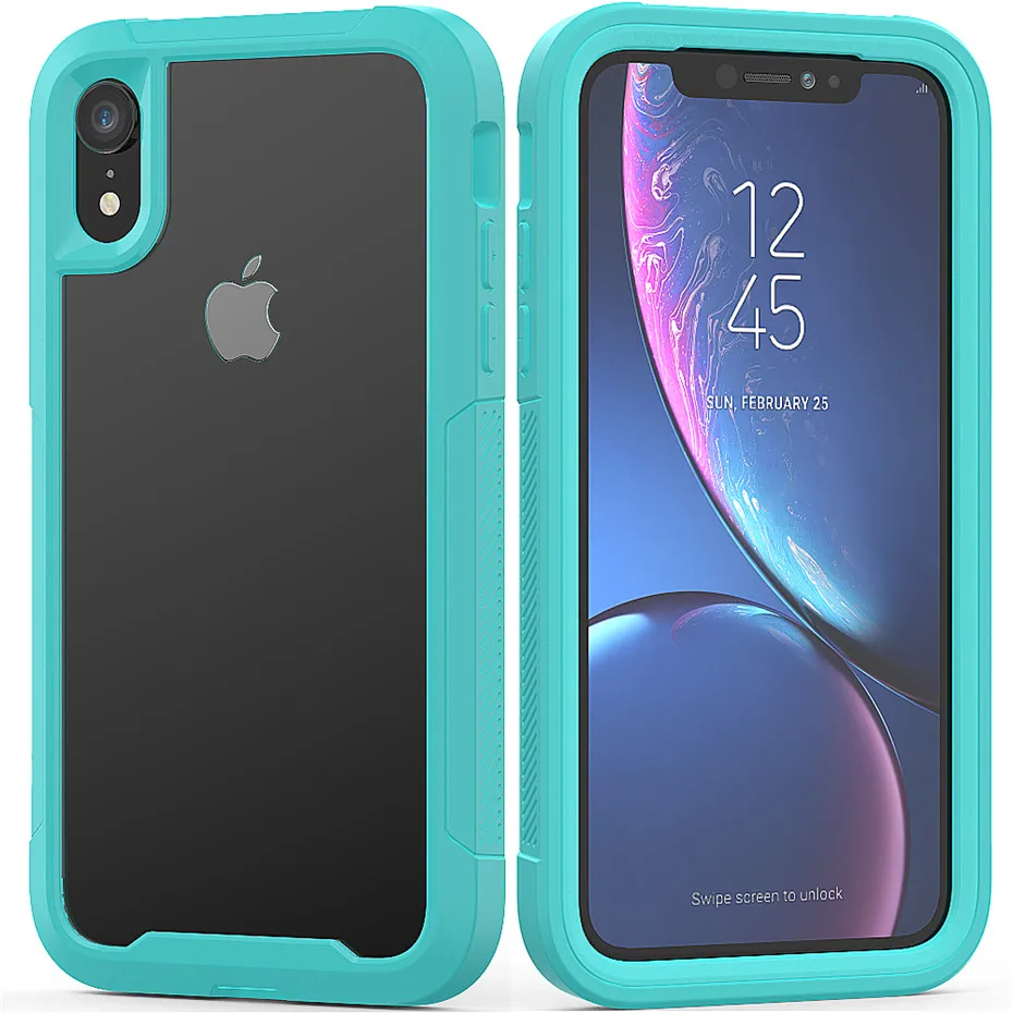 Прозрачный защитный чехол против царапин для iPhone 11 Pro Max 6 6s 7 8 Plus X XS Max XR Жесткий ПК+ ТПУ бампер двухслойный чехол