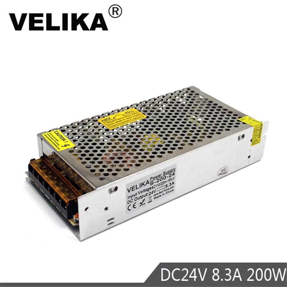 Новое поступление импульсный источник питания DC 24 В 200 А 110 Вт 220 в AC SMPS для