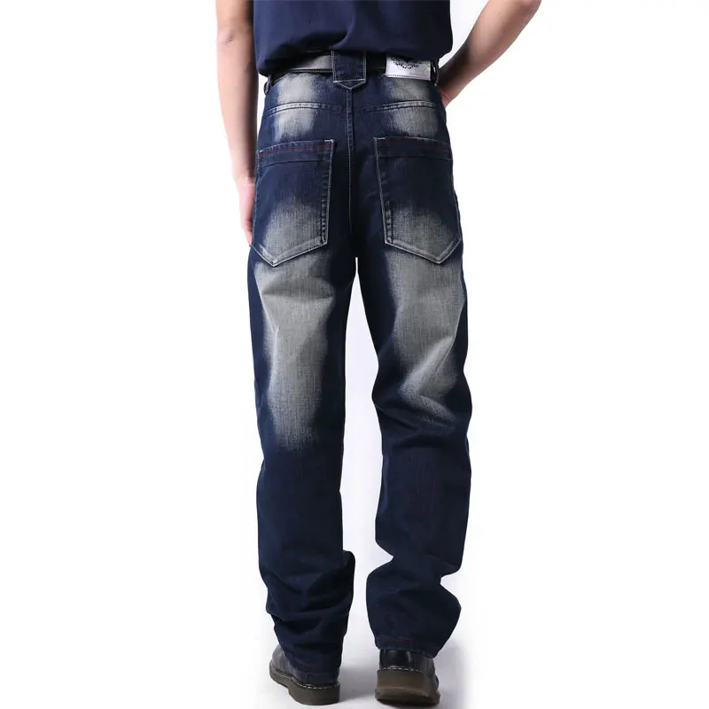 

Jeans For Men Men's Loose Hip Hop Wide leg Pants Men's Large Size 30-46 Skateboard Pants