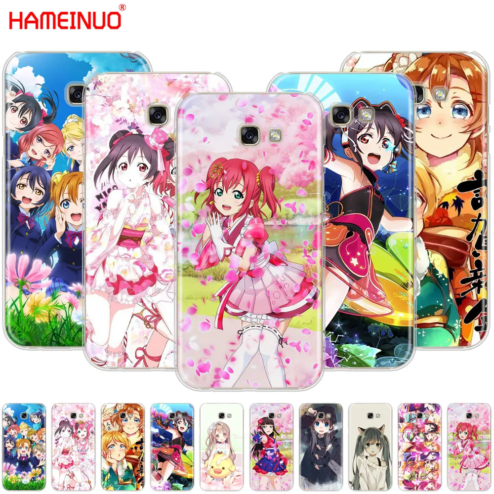 HAMEINUO чехол для сотового телефона с аниме Love Live Samsung Galaxy A3 A310 A5 A510 A7 A8 A9 2016 2017 2018 |
