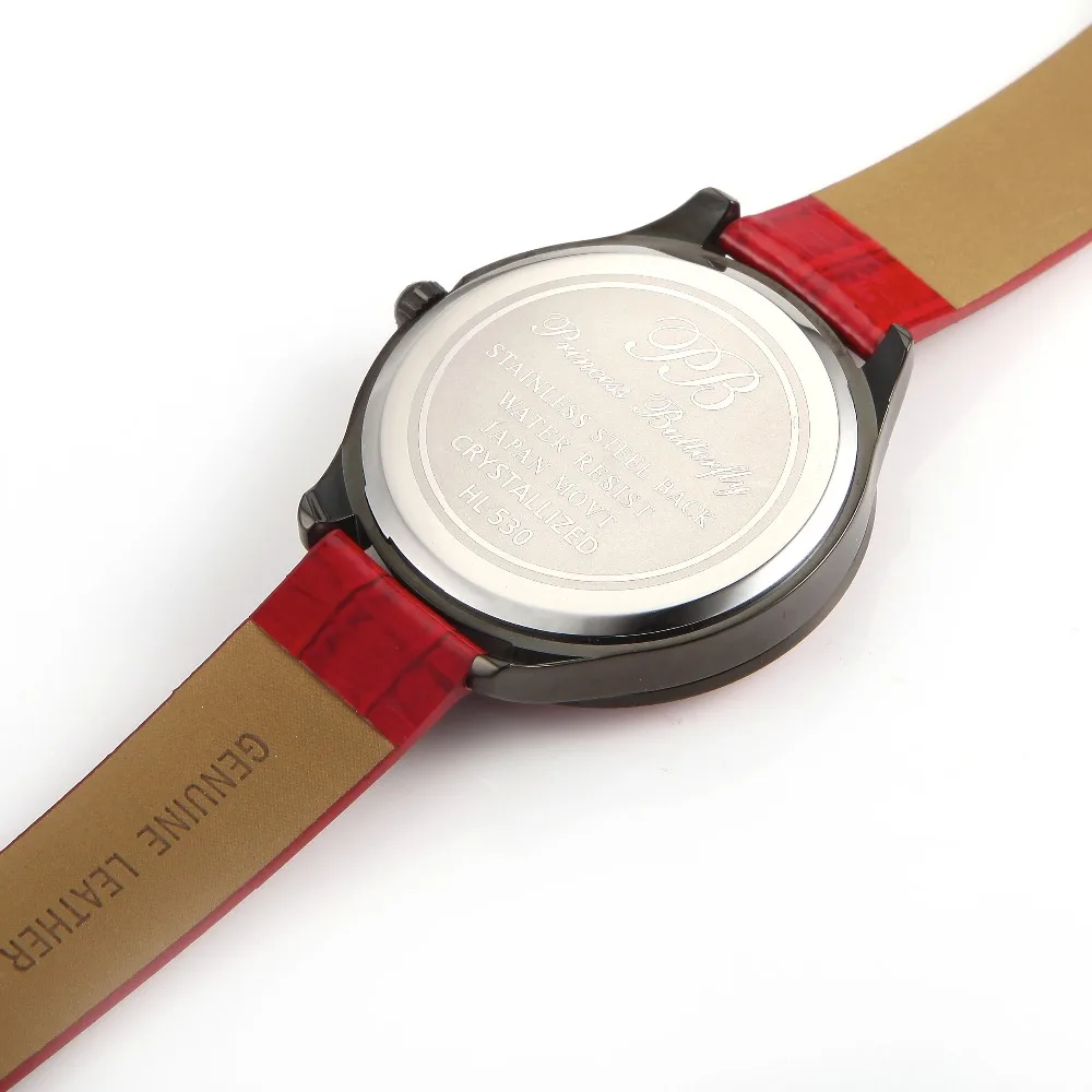 Известный классический бренд PB женские часы девушки горный хрусталь натуральная