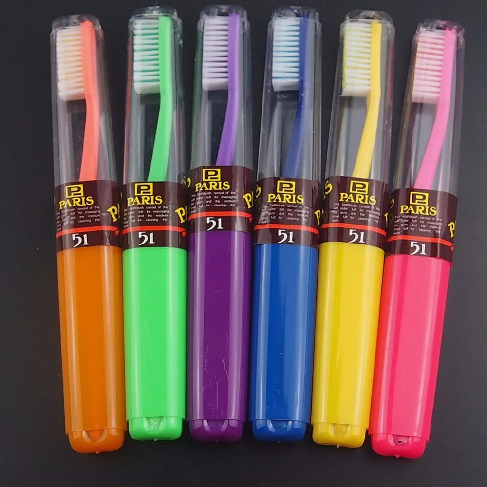 12 шт./компл. Бесплатная доставка бриллиантовая зубная щетка для путешествий и