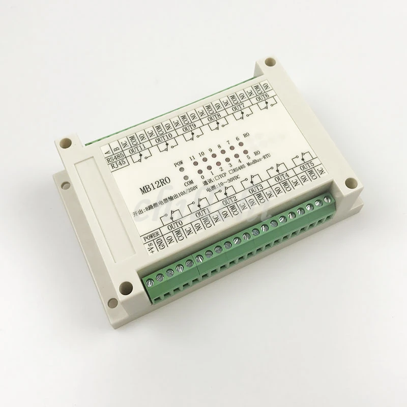 Модуль вывода переключателя 12 релейных выходов изоляционный тип MODBUS RTU RS485 связи |