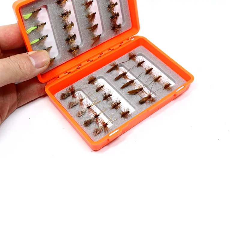 Профессиональная вязка 40 шт./кор. caddis &amp sedges Ассорти Мухи для ловли нахлыстом