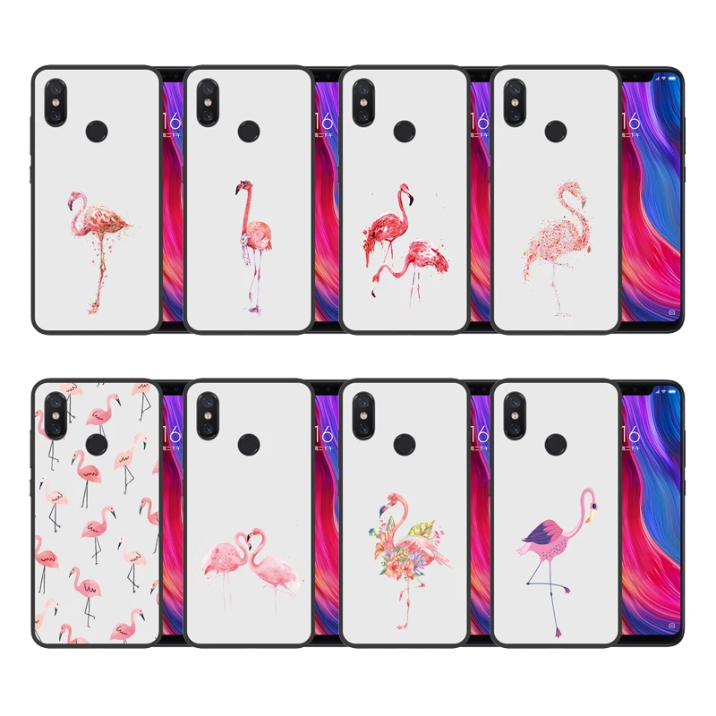 Милые мотивы из мультфильма для Xiaomi mi 8 6 21 &quotчерный силиконовый Fla Ми НПО чехол