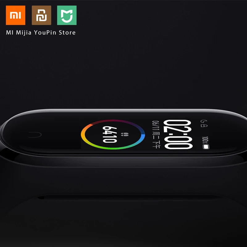Xiaomi Mi Band 4 Original 2019 Newest Music Smart Miband Bracelet Heart Rate Fitness 135mAh Bluetooth 5.0 Color Screen | Электроника