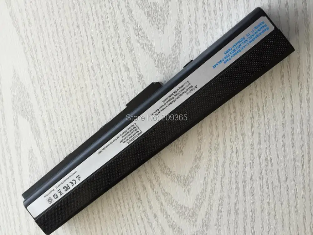 Аккумулятор для ноутбука Asus 70-NXM1B2200Z A42f A42j A52j A52f k52 k42 k52jt k52ju k52jc k52jr K42JV K52 |