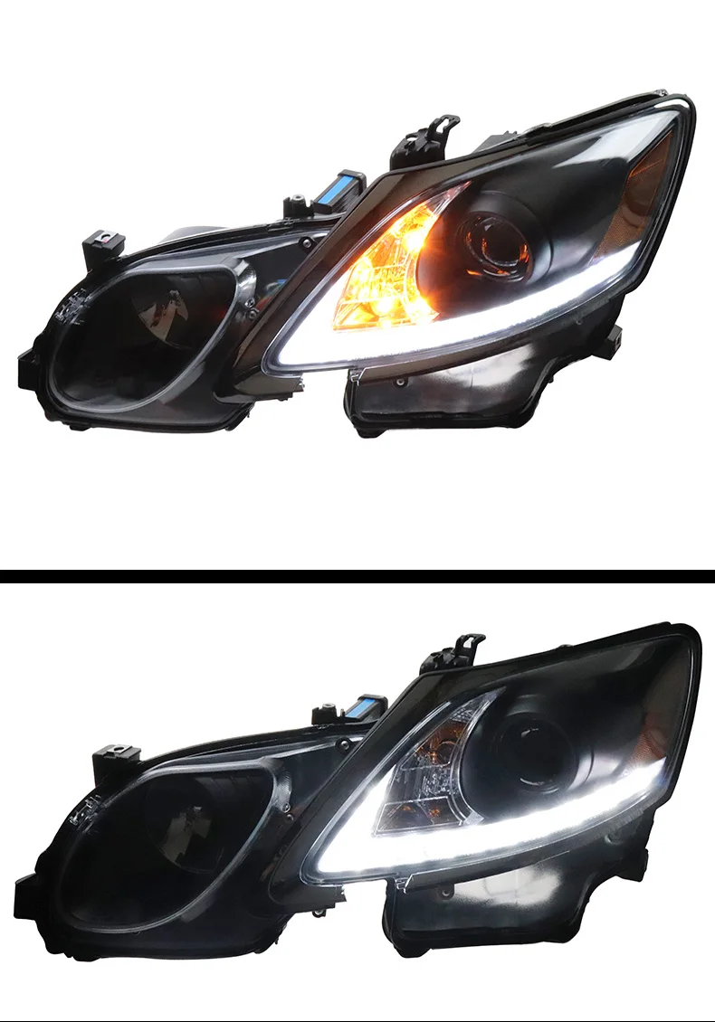 Для Lexus GS300 GS350 GS430 GS450 светодио дный Глава лампы с светодио дный фар объектив проектора 2006-2012 год
