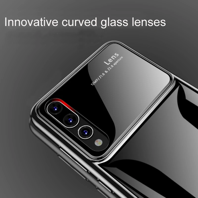 Чехол для Huawei P20 Lite Pro задняя крышка Vpower с УФ защитой ПК + Гибридный стеклянный