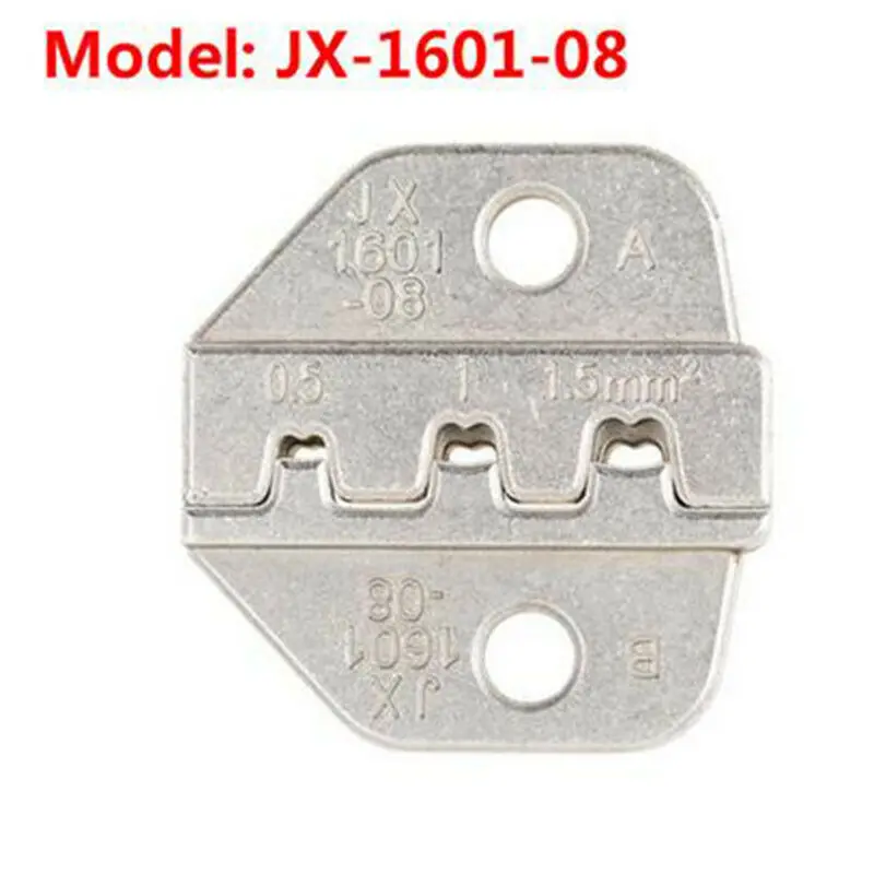 JX-1601-08 Изолированные клеммы 5 типов прессформы провода щипцы челюсти наконечник Обжимные Плоскогубцы аксессуар обжимной инструмент инструменты разъем - Цвет: JX-1601-08
