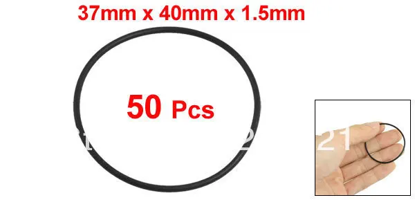 40mm x 1.5mm Nitrile Rubber O Ring Black NBR Seals 50 Pcs|rubber 'o' rings|ring steelring celebrity |