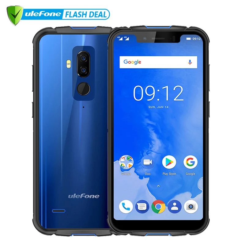 Ulefone power 5 IP68 Водонепроницаемый мобильный телефон Android 8 1 85 &quotHD + Octa Core 4 Гб 64 NFC Face ID