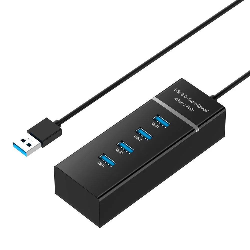 

High Speed 4 Port USB 3.0 Multi HUB Splitter Expansion Desktop PC Laptop Adapter