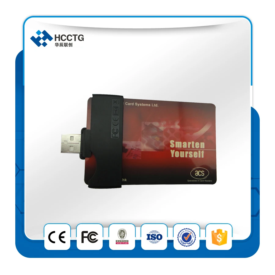 Считыватель смарт карт Rocketek USB 2 0 контакт IC ISO7816 поддержка Windows/Linux/IOS/Android