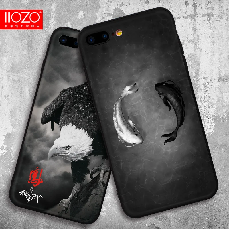 Новейший чехол для телефона s для iPhone 6, 7, 8, 6 S, 7 Plus, X, XR, XS MAX, чехол, рыба, Акула, Орел, кошка, птица, мягкий силиконовый чехол из ТПУ