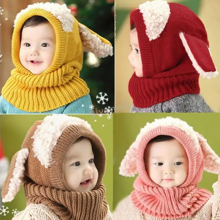 2014 Classic Knitted Cute Baby Cap Winter Beanie Headdress Head Warmer Kids Hat Top Quality Hot Sale | Тематическая одежда и