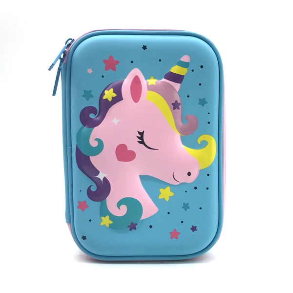Чехол-карандаш с единорогом каваи КАЛЕМ кутусу EVA trousse scolaire stylo креативные школьные принадлежности estojo escolar Чехол-Карандаш Чехол-ручка чехол - Цвет: Розовый